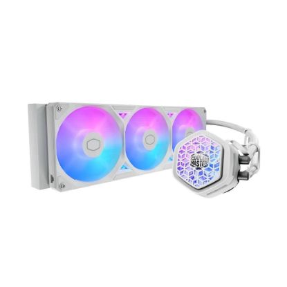 Obrázek Cooler Master vodní chladič MasterLiquid Atmos II VRM 360, 3 x 120mm, LGA1851, AM5, bílá