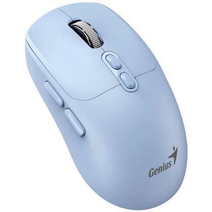 Obrázek GENIUS myš NX- 8080S BT/ duální Bluetooth + 2, 4GHz/ 1600 dpi/ Copilot/ bezdrátová/ tichá/ modrá