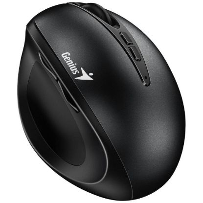 Obrázek GENIUS myš Ergo 8300S Black/ vertikální/ 1600 dpi/ bezdrátová/ 7tlačítek/ tichá/ černá