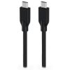 Obrázek GENIUS nabíjecí kabel ACC- C2CC- 3A, 100cm, USB- C na USB- C, 3A, PD60 W, opletený, černý