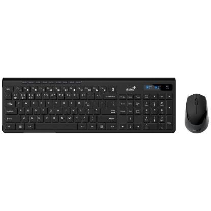 Obrázek GENIUS set klávesnice+myš SlimStar 8230, Bezdrátový set Bluetooth + 2, 4GHz, USB, CZ+SK layout, černá