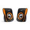 Obrázek GENIUS repro SP- Q180 Orange, 2.0, 6 W, USB napájení, 3, 5" jack, černo- oranžové