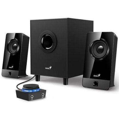 Obrázek GENIUS reproduktory SW- 2.1 300X/ 2.1/ 10 W/ dřevěné/ černá