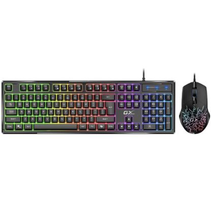 Obrázek GENIUS set klávesnice + myš GX GAMING Scorpion KM- GX3, Drátový set USB, CZ+SK, černá