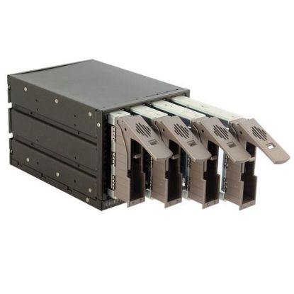 Obrázek CHIEFTEC interní box 3x 5, 25" pro 4x SAS/ SATA HDD, černý, hot- swap, ALU
