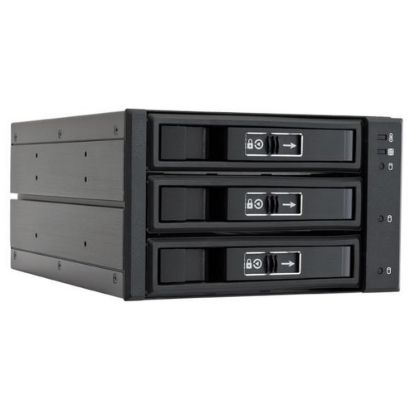 Obrázek CHIEFTEC SATA/ SAS Backplane CBP- 2131SAS, 2 x 5.25" bays for 3 SAS/ S- ATA HDDs, Hot- Swap, full aluminium