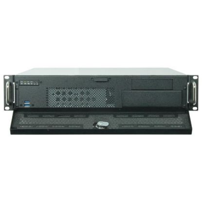 Obrázek CHIEFTEC skříň Rackmount 2U UNC- 210, mATX, half height PCI slots, Black, zdroj PSF- 400B (400 W)