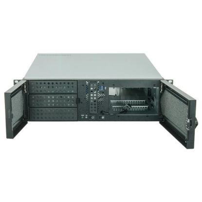 Obrázek CHIEFTEC skříň Rackmount 3U ATX/ mATX, UNC- 310A- B, zdroj APS- 500SB (500 W)