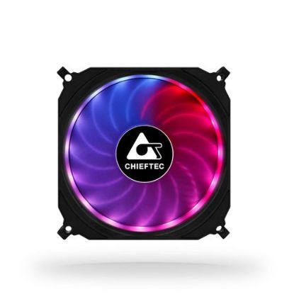 Obrázek CHIEFTEC duhový větrák TORNADO CF- 1225RGB s 6- pinovým konektorem pro GR- 01B/ CF- 3012- RGB