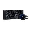 Obrázek CHIEFTEC vodní chlazení CPU Iceberg 240 Dark, 2 x 120mm, ARGB vodní blok, LGA1851, AM5, černá