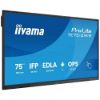 Obrázek Iiyama ProLite TE7512MIS, 24/ 7, 190.5 cm (75''), PureTouch- IR, 4K, USB, USB- C, Ethernet, Wi- Fi, kit (USB), black