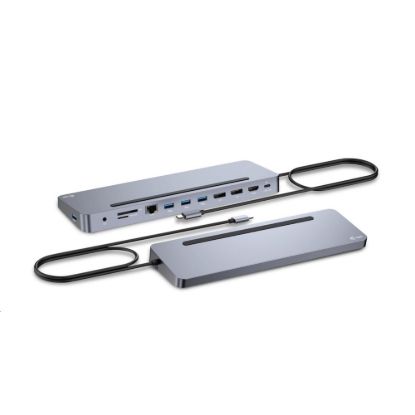 Obrázek i- tec USB- C Metal Ergonomic 4K 3x Display Docking Station, PD 100 W