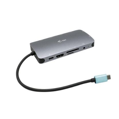 Obrázek i- tec USB- C Metal Nano Dock HDMI/ VGA with LAN + Power Delivery 100 W + Charger 100 W (bundle)