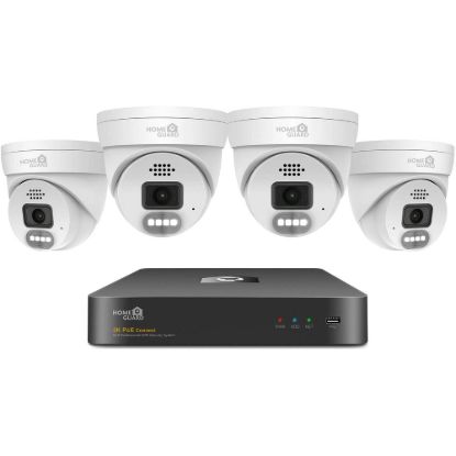 Obrázek iGET HOMEGUARD HGNVK84804 - kamerový PoE set 2K NVR 8CH + 4x venkovní kamera se zvukem
