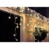 Obrázek Solight LED vánoční závěs, rampouchy, 360 LED, 9m x 0, 7m, přívod 6m, venkovní, teplé bílé světlo