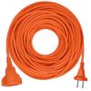 Obrázek Solight 1z pohyblivý přívod - spojka, 25m, 2 x 1, 5mm2, oranžová