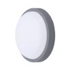 Obrázek Solight LED venkovní osvětlení kulaté, 13 W, 910lm, 4000K, IP54, 17cm, šedá barva