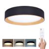 Obrázek Solight LED osvětlení s dálkovým ovladačem Larios Black, 48 W, 3360lm, 39cm, změna chromatičnosti, stmívatelné