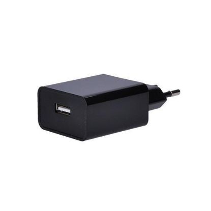 Obrázek Solight USB nabíjecí adaptér, 1x USB, 2400mA, AC 230V, černý