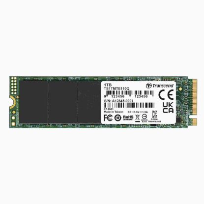 Obrázek TRANSCEND SSD 110Q 1 TB, M.2 2280, PCIe Gen3 x 4, NVMe, M- Key, QLC, DRAM- less