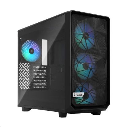 Obrázek FRACTAL DESIGN skříň Meshify 2 Lite RGB Black TG Light Tint, 2x USB 3.0, bez zdroje, E- ATX