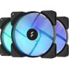 Obrázek FRACTAL DESIGN ventilátor Aspect 14 RGB PWM Black Frame 3- pack, 140mm