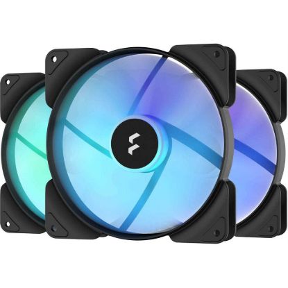 Obrázek FRACTAL DESIGN ventilátor Aspect 14 RGB PWM Black Frame 3- pack, 140mm
