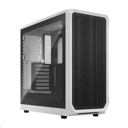 Obrázek FRACTAL DESIGN skříň Focus 2 White TG Clear Tint, 2x USB 3.0, bez zdroje, mATX