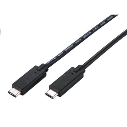Obrázek C- TECH kabel USB 3.2, Type- C (CM/ CM), PD 100 W, 20Gbps, 2m, černý