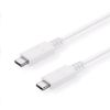 Obrázek C- TECH kabel USB 3.2, Type- C (CM/ CM), PD 100 W, 20Gbps, 1m, bílý