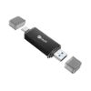 Obrázek C- TECH čtečka karet UCR- 02- AL, USB 3.0 TYPE A/ TYPE C, SD/ micro SD