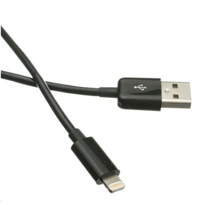 Obrázek Kabel C- TECH USB 2.0 Lightning (IP5 a vyšší) nabíjecí a synchronizační kabel, 2m, černý