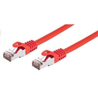 Obrázek C- TECH kabel patchcord Cat6, FTP, červený, 1m