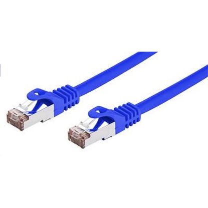 Obrázek C- TECH kabel patchcord Cat6, FTP, modrý, 0, 5m