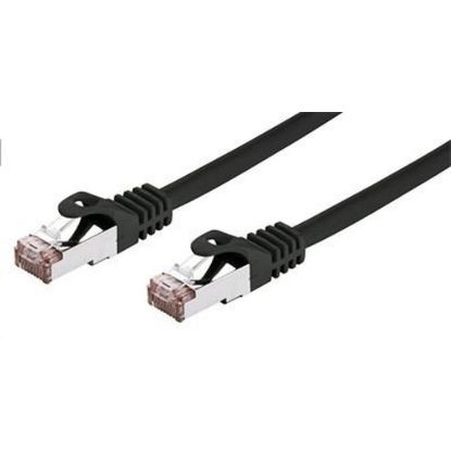 Obrázek C- TECH kabel patchcord Cat6, FTP, černý, 0, 25m