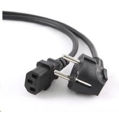 Obrázek C- TECH kabel síťový 1, 8m 220/ 230V napájecí, VDE