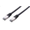 Obrázek C- TECH kabel patchcord Cat5e, FTP, černý, 1m