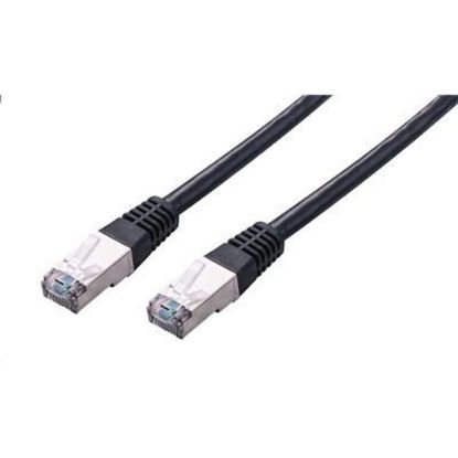 Obrázek C- TECH kabel patchcord Cat5e, FTP, černý, 1m