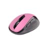 Obrázek C- TECH myš WLM- 02, černo- růžová, bezdrátová, 1600DP I, 6 tlačítek, USB nano receiver