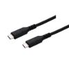 Obrázek C- TECH kabel USB 4.0, Type- C (CM/ CM), PD 100 W, 40Gbps, 0, 5m, černý