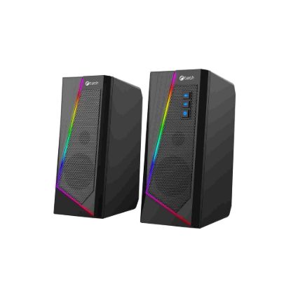 Obrázek C- TECH reproduktory SPK- 17, 2.0, RGB, černá