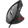 Obrázek C- TECH myš VEM- 09C, vertikální, 6 tlačítek, černá, USB