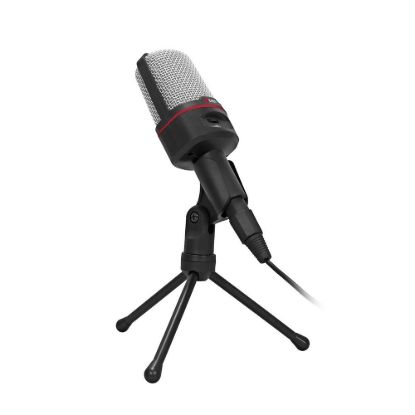 Obrázek C- TECH stolní mikrofon MIC- 02, 3, 5" stereo jack, 2.5m