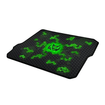 Obrázek C- TECH herní podložka pod myš ANTHEA CYBER GREEN, 320 x 270x4mm, obšité okraje