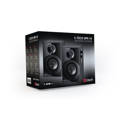 Obrázek C- TECH repro SPK- 14, 2.0, dřevěné, černé