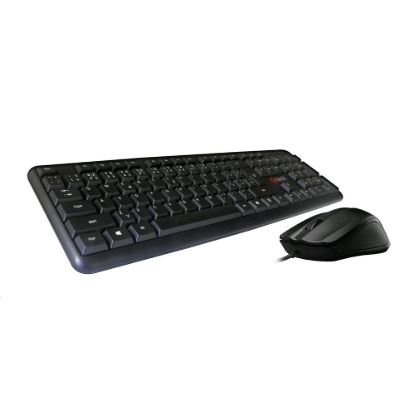 Obrázek C- TECH Klávesnice s myší KBM- 102, drátový set, USB, CZ/ SK