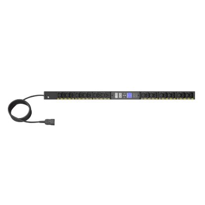 Obrázek Eaton G4 Rack PDU měřené, 0U, 39U, vstup IEC- 60309, 3m kabel, 3ph, 22kW, 32A, 415/ 240V, 42 zásuvek (24)C13, (18)C39
