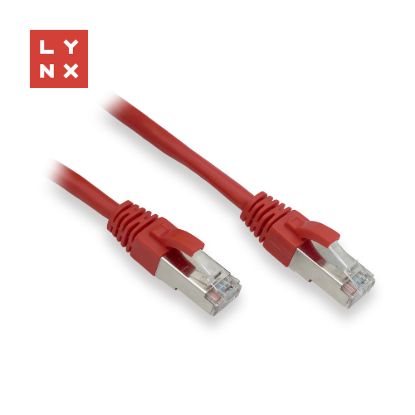 Obrázek LYNX FTP patch kabel Cat5e PVC, CCA, 20m, červený