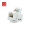 Obrázek LYNX keystone UTP Cat5e, samozařevácí, 90 stp., bílý