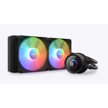 Obrázek NZXT vodní chladič Kraken 280 RGB / 2 x 140mm fan / LCD disp. / 6 let / LGA1851 / AM5